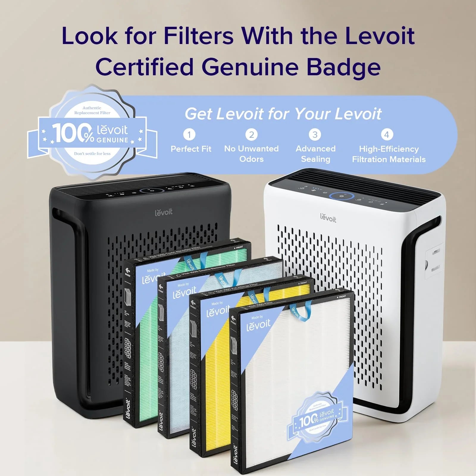 Levoit Vital 100S-P Smart Air Purifier Black