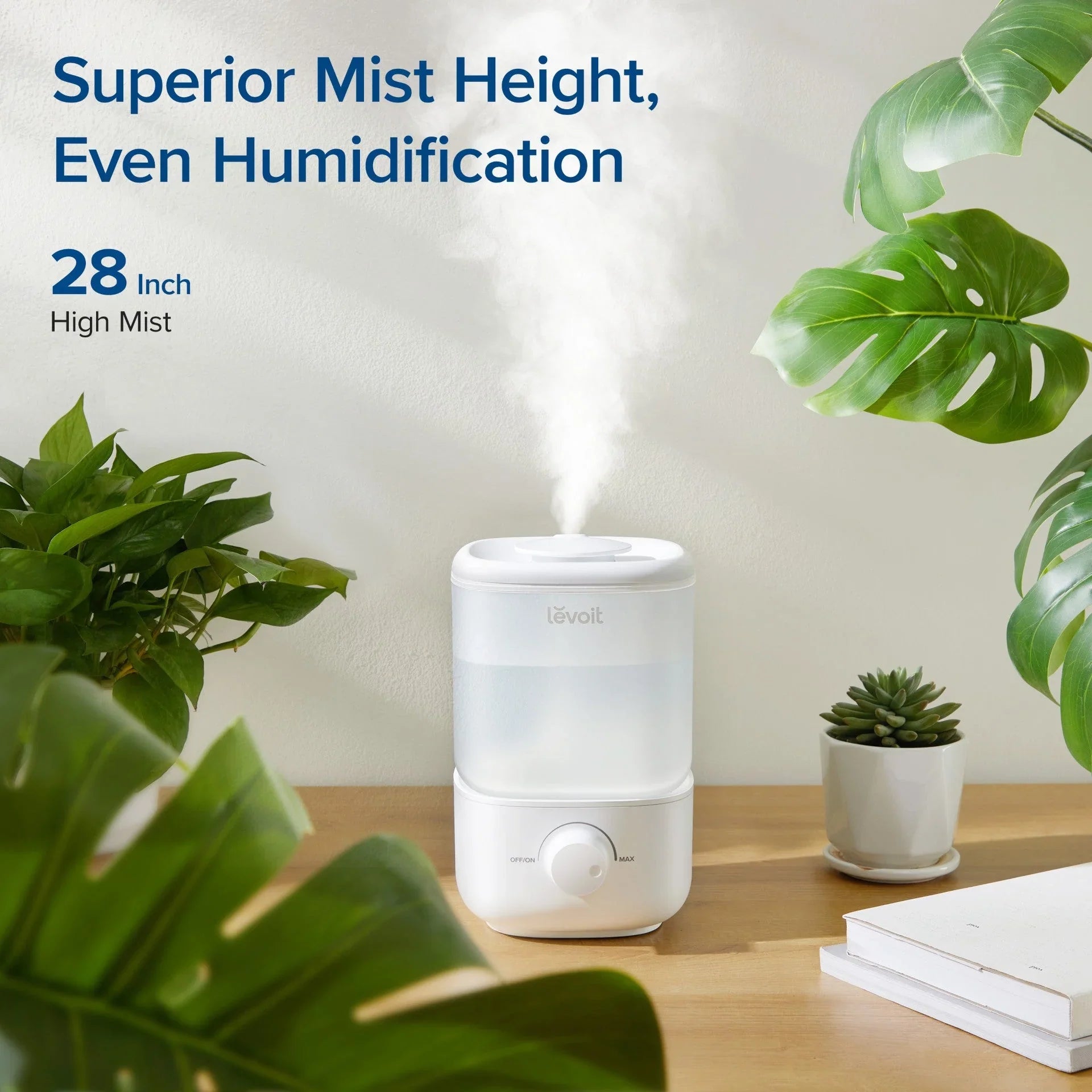 LEVOIT Classic 160 2.5L Top Fill Ultrasonic Humidifiers for Bedroom
