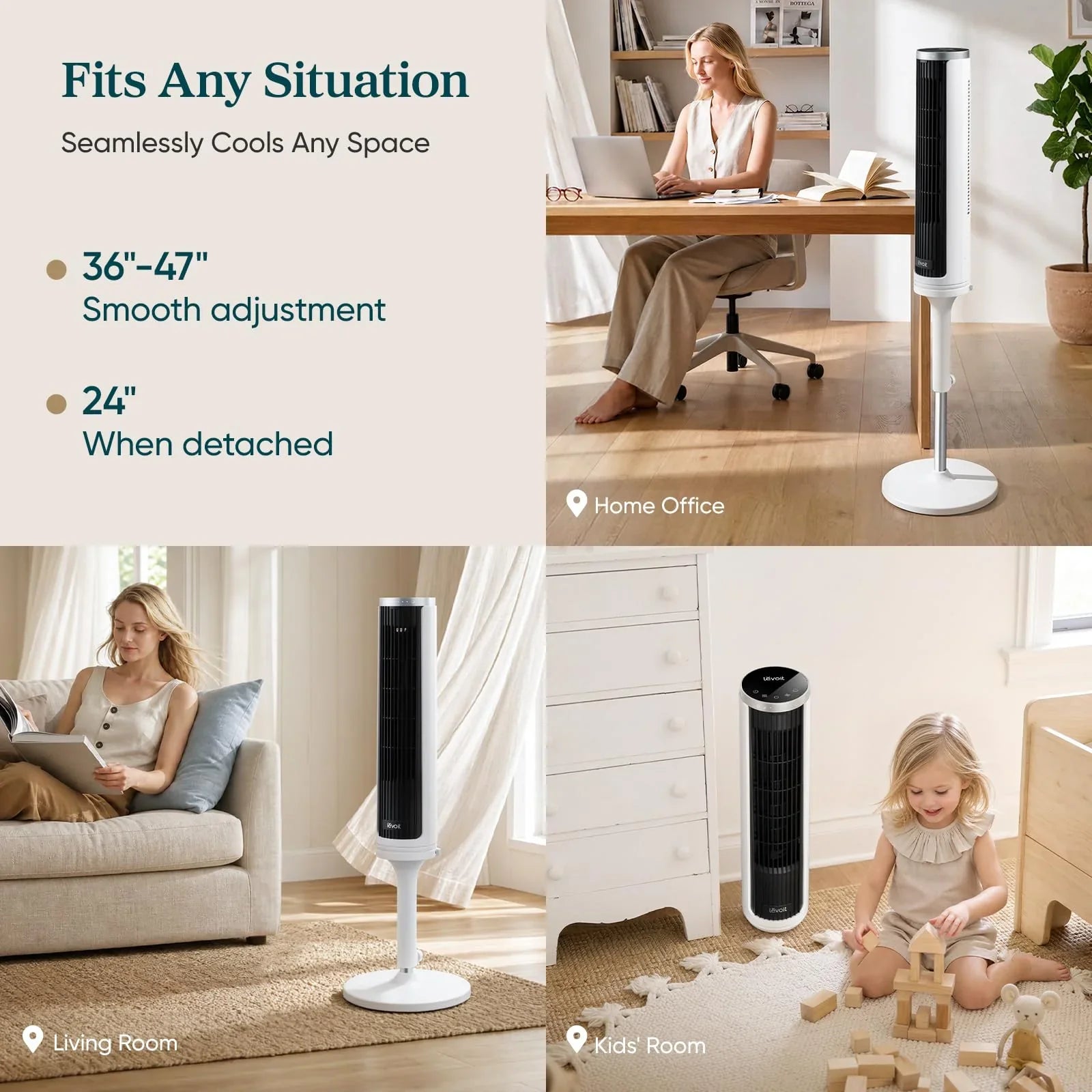 Levoit Windi Lift Standing Fan